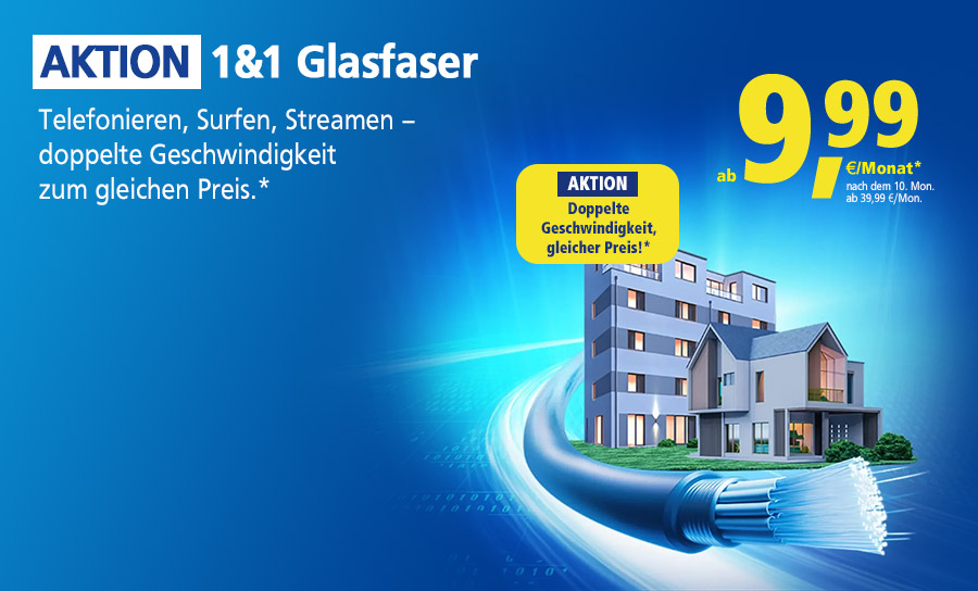 11&1 Aktion: 1&1 Glasfaser 