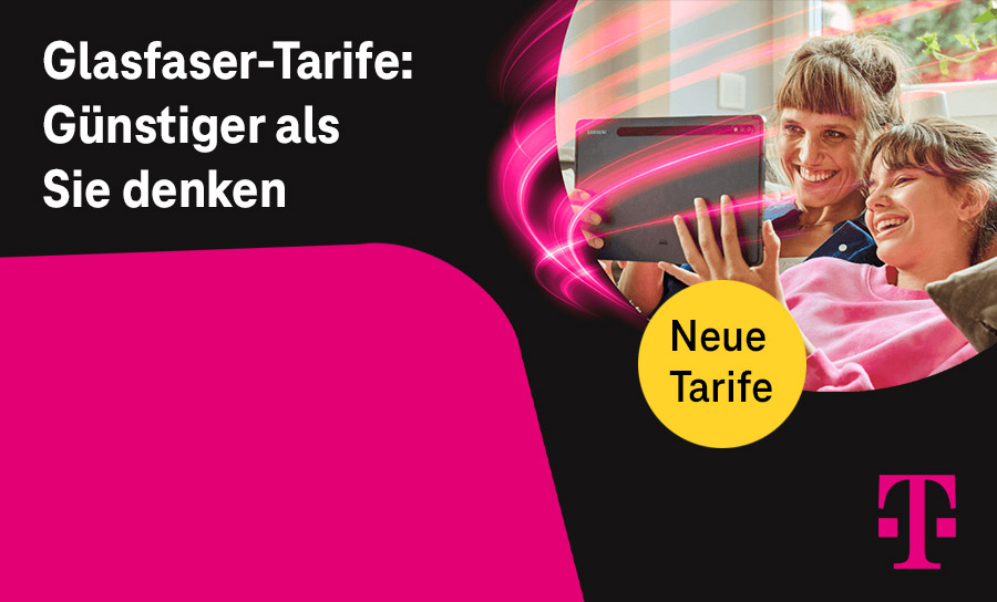 Telekom Glasfaser die ersten 6 Monate ab 19,95 €/Monat